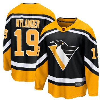Breakaway Fanatics Branded Men's Alex Nylander Pittsburgh Penguins Special Edition 2.0 Jersey - Black