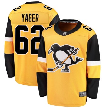 Breakaway Fanatics Branded Men's Brayden Yager Pittsburgh Penguins Alternate Jersey - Gold