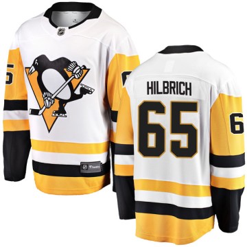 Breakaway Fanatics Branded Men's Christian Hilbrich Pittsburgh Penguins Away Jersey - White