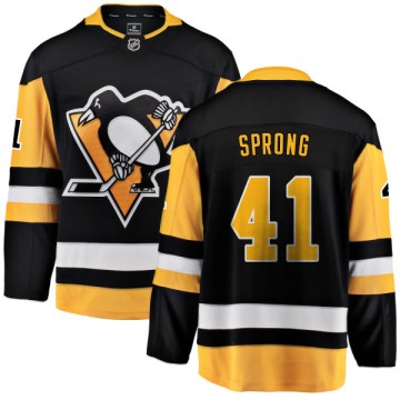 Breakaway Fanatics Branded Men's Daniel Sprong Pittsburgh Penguins Home Jersey - Black