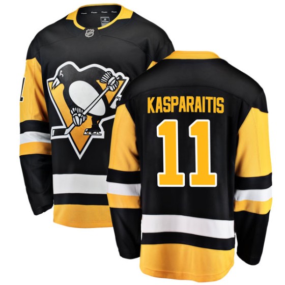 Breakaway Fanatics Branded Men's Darius Kasparaitis Pittsburgh Penguins Home Jersey - Black