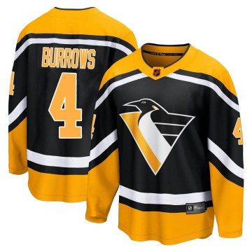 Breakaway Fanatics Branded Men's Dave Burrows Pittsburgh Penguins Special Edition 2.0 Jersey - Black
