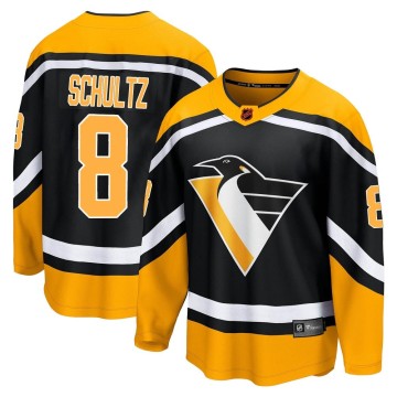 Breakaway Fanatics Branded Men's Dave Schultz Pittsburgh Penguins Special Edition 2.0 Jersey - Black