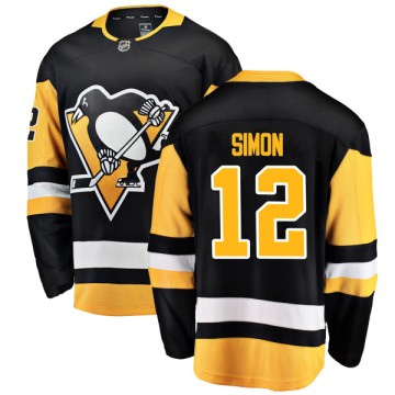 Breakaway Fanatics Branded Men's Dominik Simon Pittsburgh Penguins Home Jersey - Black