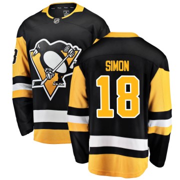Breakaway Fanatics Branded Men's Dominik Simon Pittsburgh Penguins ized Home Jersey - Black
