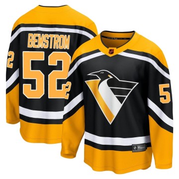 Breakaway Fanatics Branded Men's Emil Bemstrom Pittsburgh Penguins Special Edition 2.0 Jersey - Black