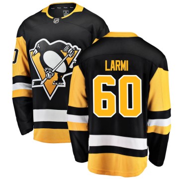 Breakaway Fanatics Branded Men's Emil Larmi Pittsburgh Penguins Home Jersey - Black