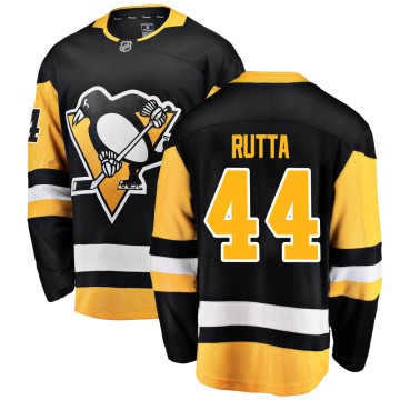 Breakaway Fanatics Branded Men's Jan Rutta Pittsburgh Penguins Home Jersey - Black