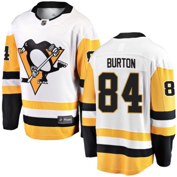 Breakaway Fanatics Branded Men's Jarrett Burton Pittsburgh Penguins Away Jersey - White