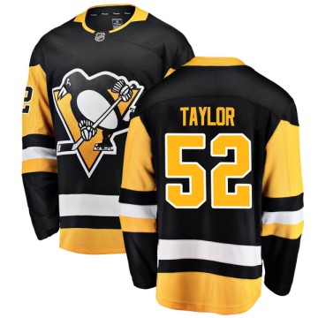 Breakaway Fanatics Branded Men's Jeff Taylor Pittsburgh Penguins Home Jersey - Black