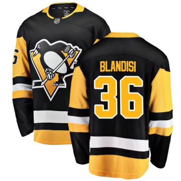Breakaway Fanatics Branded Men's Joseph Blandisi Pittsburgh Penguins Home Jersey - Black