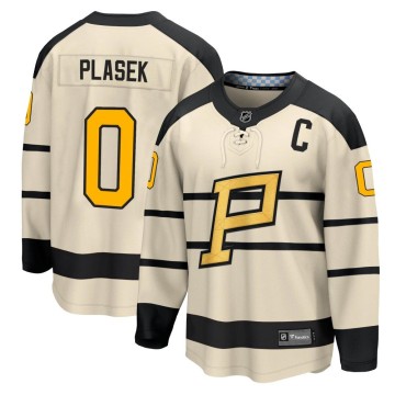 Breakaway Fanatics Branded Men's Karel Plasek Pittsburgh Penguins 2023 Winter Classic Jersey - Cream