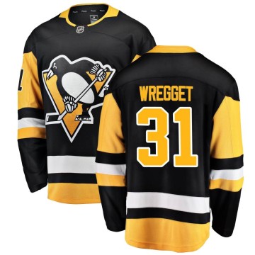 Breakaway Fanatics Branded Men's Ken Wregget Pittsburgh Penguins Home Jersey - Black
