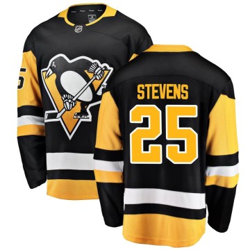 Breakaway Fanatics Branded Men's Kevin Stevens Pittsburgh Penguins Home Jersey - Black
