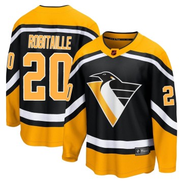 Breakaway Fanatics Branded Men's Luc Robitaille Pittsburgh Penguins Special Edition 2.0 Jersey - Black