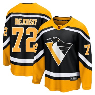 Breakaway Fanatics Branded Men's Lukas Svejkovsky Pittsburgh Penguins Special Edition 2.0 Jersey - Black