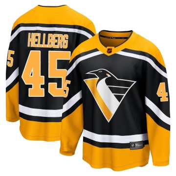 Breakaway Fanatics Branded Men's Magnus Hellberg Pittsburgh Penguins Special Edition 2.0 Jersey - Black