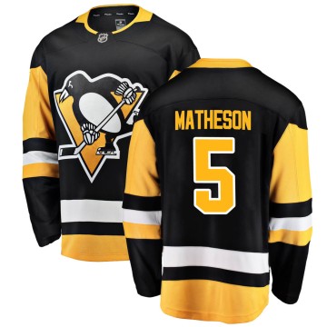 Breakaway Fanatics Branded Men's Mike Matheson Pittsburgh Penguins Home Jersey - Black