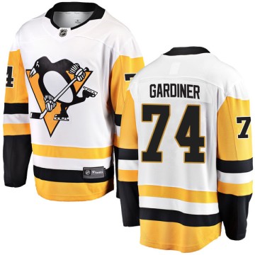 Breakaway Fanatics Branded Men's Reid Gardiner Pittsburgh Penguins Away Jersey - White