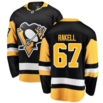 Breakaway Fanatics Branded Men's Rickard Rakell Pittsburgh Penguins Home Jersey - Black