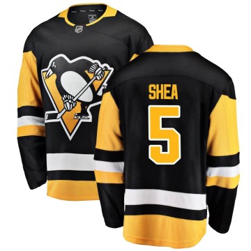 Breakaway Fanatics Branded Men's Ryan Shea Pittsburgh Penguins Home Jersey - Black