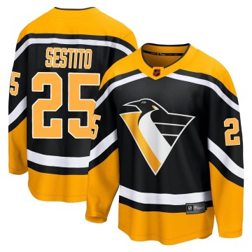 Breakaway Fanatics Branded Men's Tom Sestito Pittsburgh Penguins Special Edition 2.0 Jersey - Black