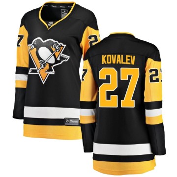 Breakaway Fanatics Branded Women's Alex Kovalev Pittsburgh Penguins Home Jersey - Black