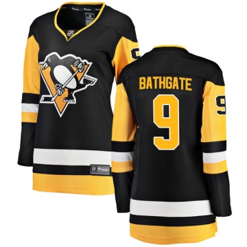 Breakaway Fanatics Branded Women's Andy Bathgate Pittsburgh Penguins Home Jersey - Black