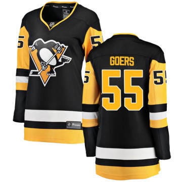 Breakaway Fanatics Branded Women's Barry Goers Pittsburgh Penguins Home Jersey - Black