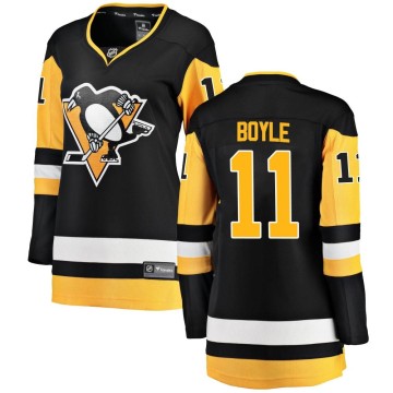 Breakaway Fanatics Branded Women's Brian Boyle Pittsburgh Penguins Home Jersey - Black