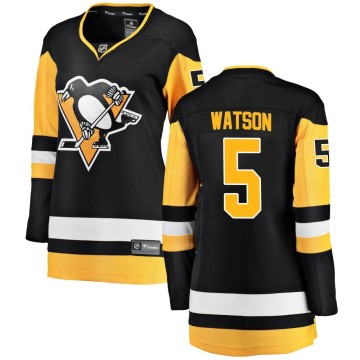 Breakaway Fanatics Branded Women's Bryan Watson Pittsburgh Penguins Home Jersey - Black