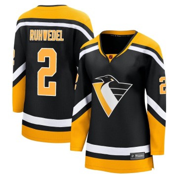 Breakaway Fanatics Branded Women's Chad Ruhwedel Pittsburgh Penguins Special Edition 2.0 Jersey - Black