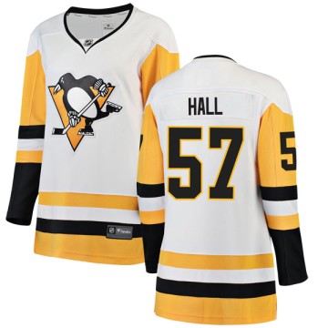 Breakaway Fanatics Branded Women's Connor Hall Pittsburgh Penguins Away Jersey - White