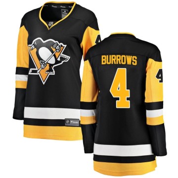 Breakaway Fanatics Branded Women's Dave Burrows Pittsburgh Penguins Home Jersey - Black