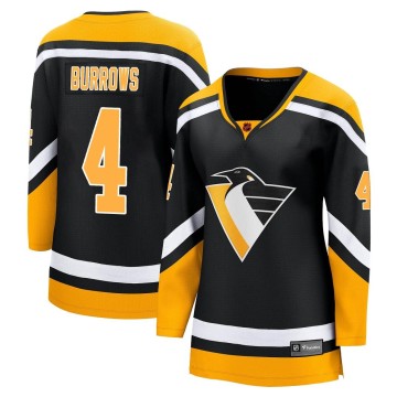 Breakaway Fanatics Branded Women's Dave Burrows Pittsburgh Penguins Special Edition 2.0 Jersey - Black