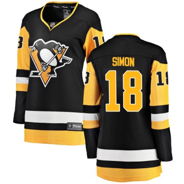 Breakaway Fanatics Branded Women's Dominik Simon Pittsburgh Penguins ized Home Jersey - Black
