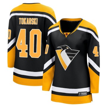 Breakaway Fanatics Branded Women's Dustin Tokarski Pittsburgh Penguins Special Edition 2.0 Jersey - Black