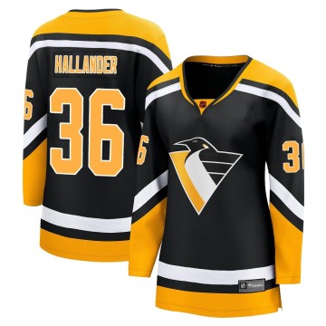Breakaway Fanatics Branded Women's Filip Hallander Pittsburgh Penguins Special Edition 2.0 Jersey - Black