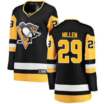 Breakaway Fanatics Branded Women's Greg Millen Pittsburgh Penguins Home Jersey - Black