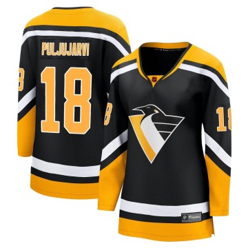 Breakaway Fanatics Branded Women's Jesse Puljujarvi Pittsburgh Penguins Special Edition 2.0 Jersey - Black