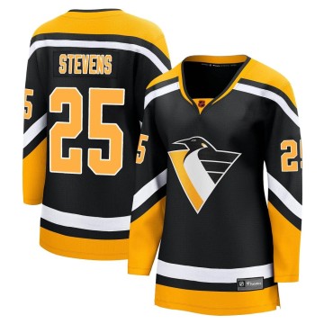Breakaway Fanatics Branded Women's Kevin Stevens Pittsburgh Penguins Special Edition 2.0 Jersey - Black