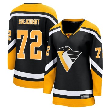 Breakaway Fanatics Branded Women's Lukas Svejkovsky Pittsburgh Penguins Special Edition 2.0 Jersey - Black