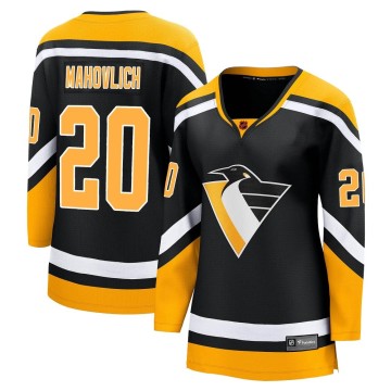 Breakaway Fanatics Branded Women's Peter Mahovlich Pittsburgh Penguins Special Edition 2.0 Jersey - Black