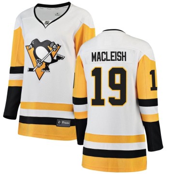 Breakaway Fanatics Branded Women's Rick Macleish Pittsburgh Penguins Away Jersey - White