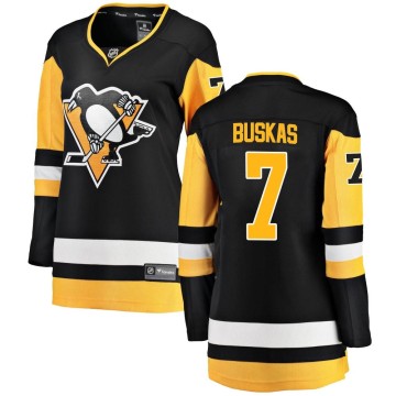 Breakaway Fanatics Branded Women's Rod Buskas Pittsburgh Penguins Home Jersey - Black