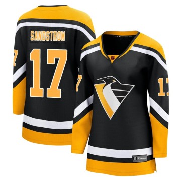 Breakaway Fanatics Branded Women's Tomas Sandstrom Pittsburgh Penguins Special Edition 2.0 Jersey - Black