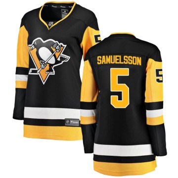 Breakaway Fanatics Branded Women's Ulf Samuelsson Pittsburgh Penguins Home Jersey - Black