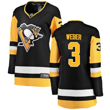Breakaway Fanatics Branded Women's Yannick Weber Pittsburgh Penguins Home Jersey - Black