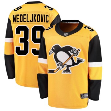Breakaway Fanatics Branded Youth Alex Nedeljkovic Pittsburgh Penguins Alternate Jersey - Gold