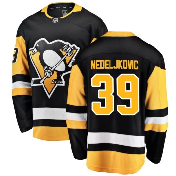 Breakaway Fanatics Branded Youth Alex Nedeljkovic Pittsburgh Penguins Home Jersey - Black